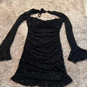 Size x small black party dress worn once.